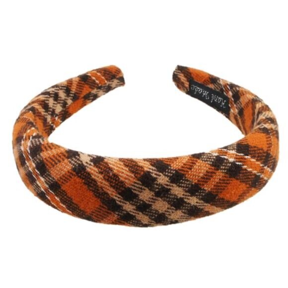 2 Pack of Women Fall Scottish Tartan Headbands Headwraps Hair Band with Bow - Picture 6 of 6